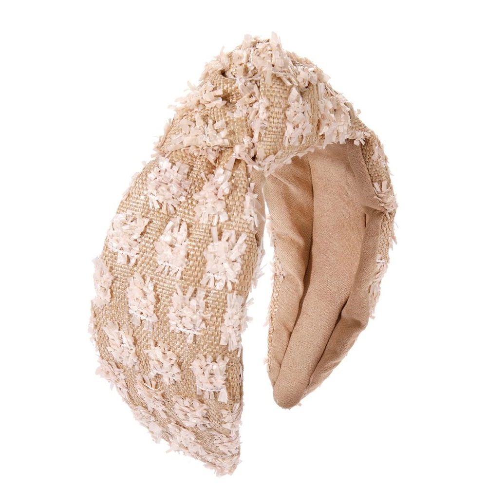 ANTHRO Textured Raffia Headband NWOT